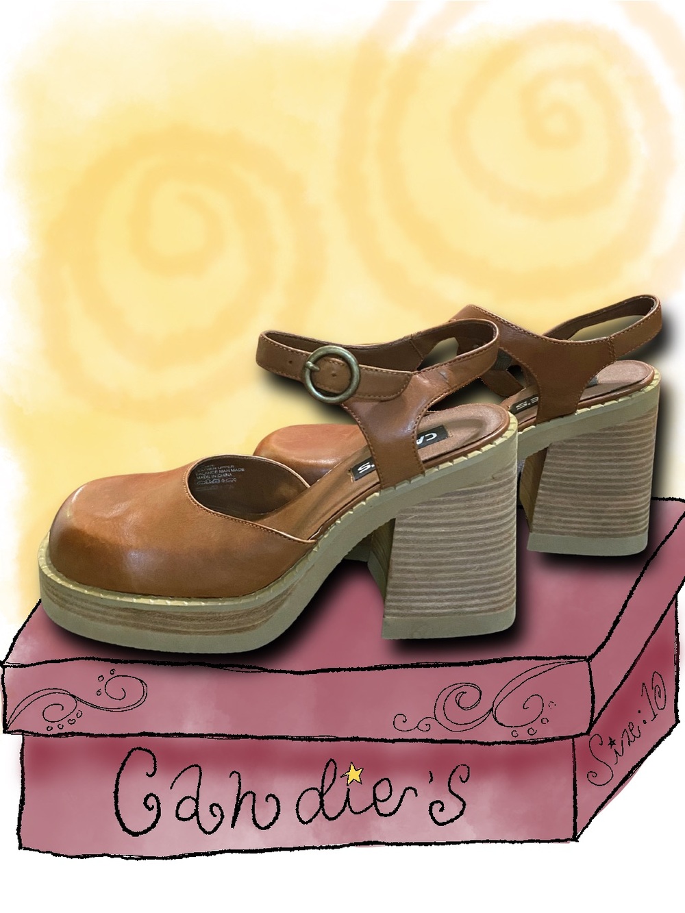 Candie’s: Vintage Lizzie clogs